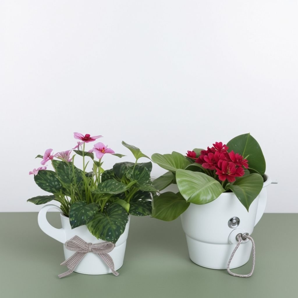 Mieszanka gloksynii w doniczce