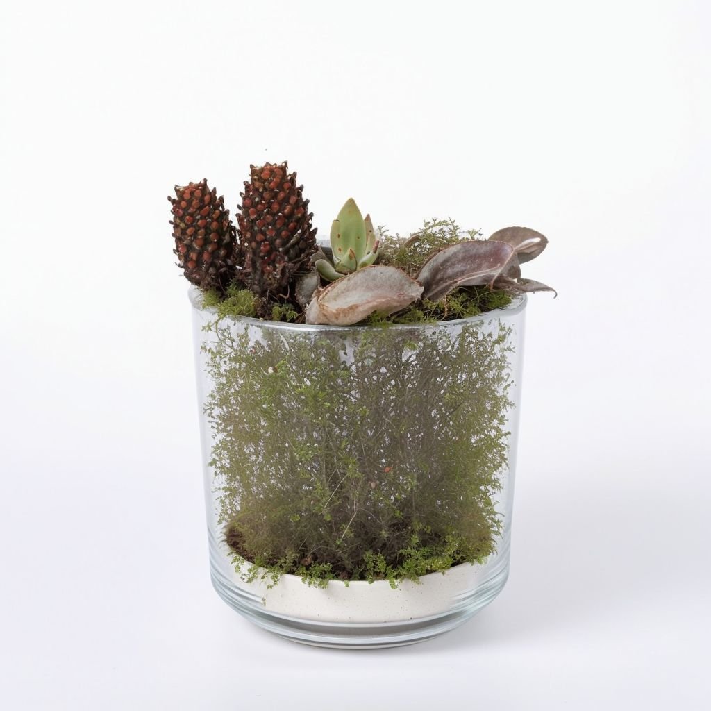 Kompozycja z amarylisem i mchem