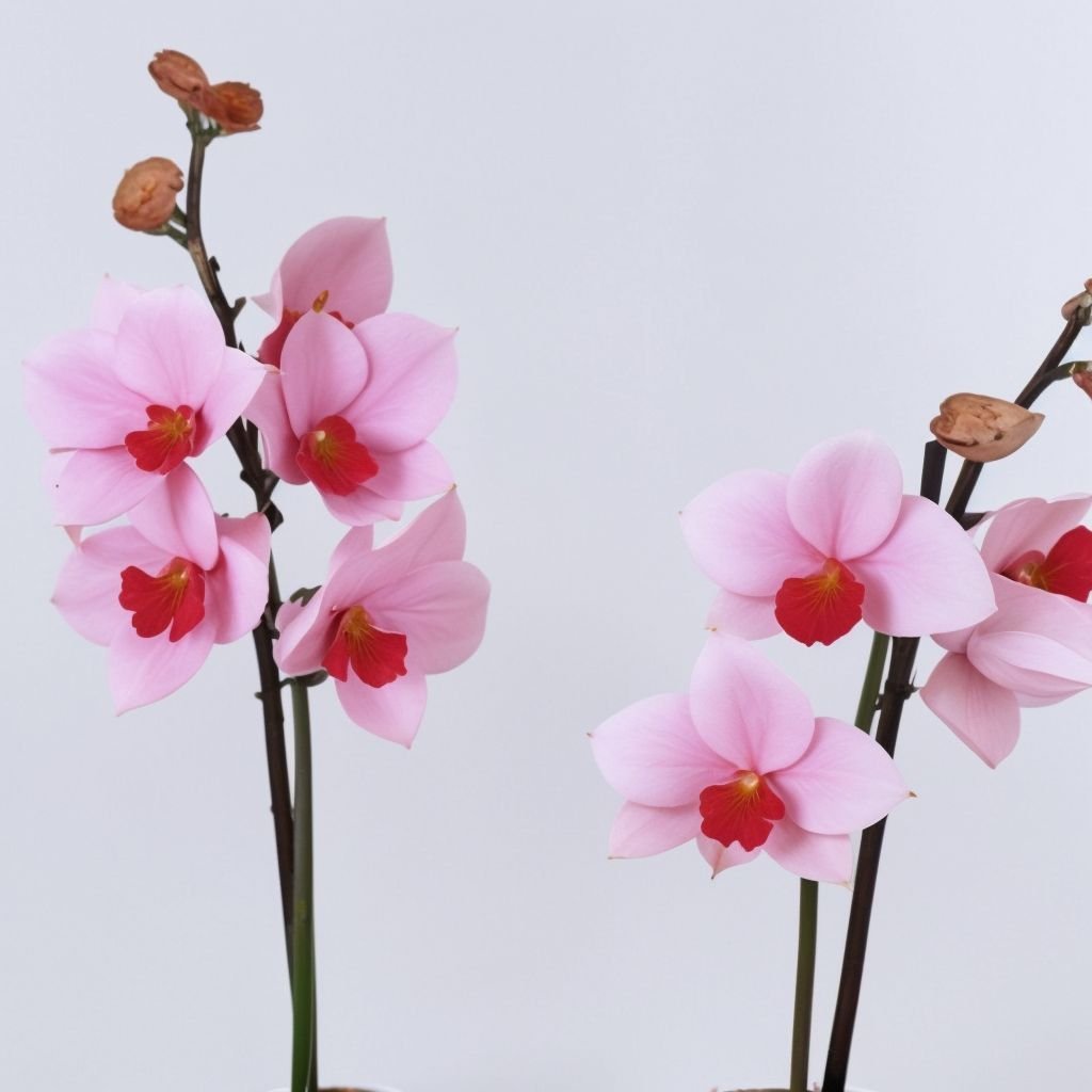 Orchidea Phalaenopsis zmieszana z 2 gałązkami w doniczce - obrazek 4