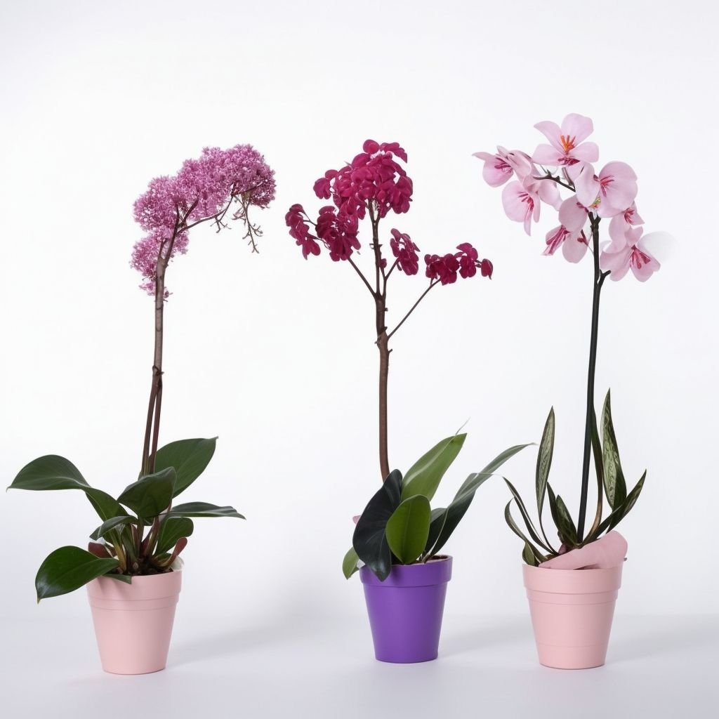 Mieszanka storczyków Phalaenopsis w doniczce