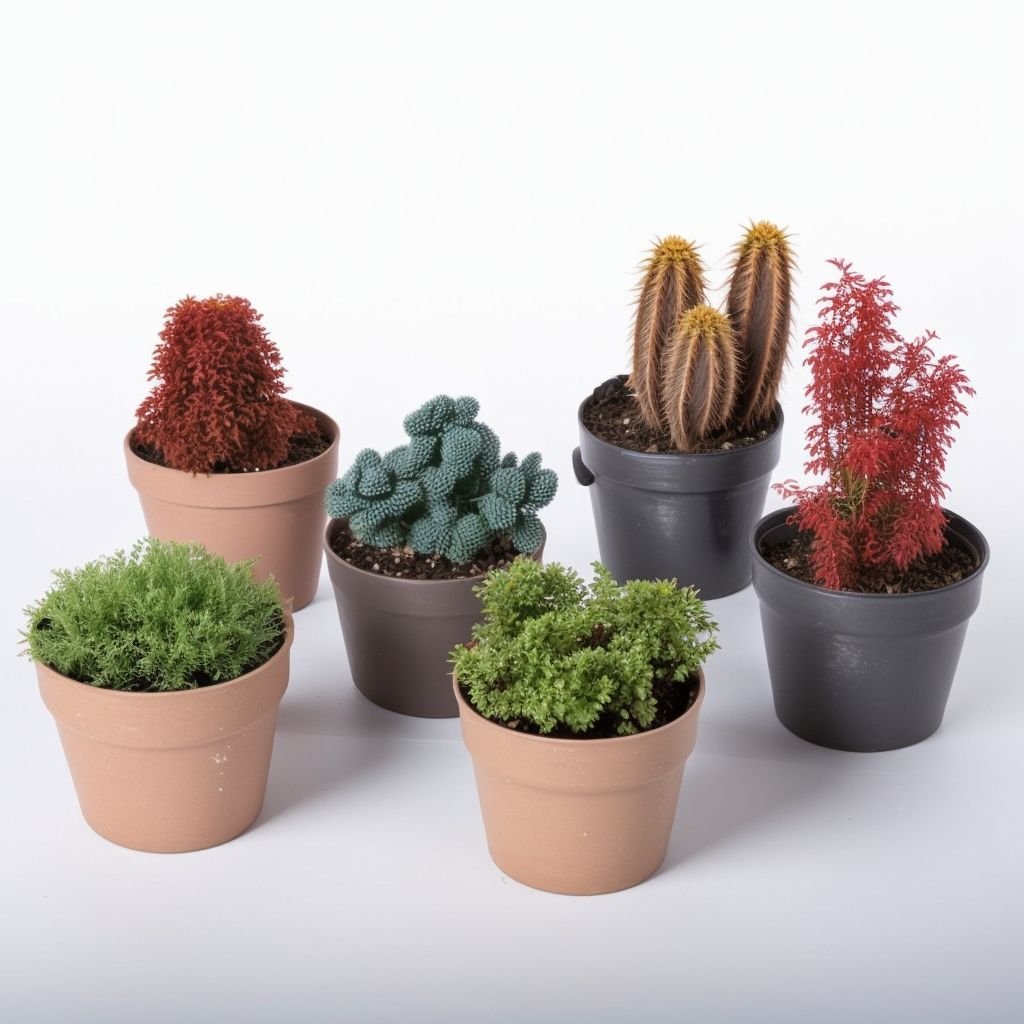 Pomarańczowy kaktus w doniczce - obrazek 3