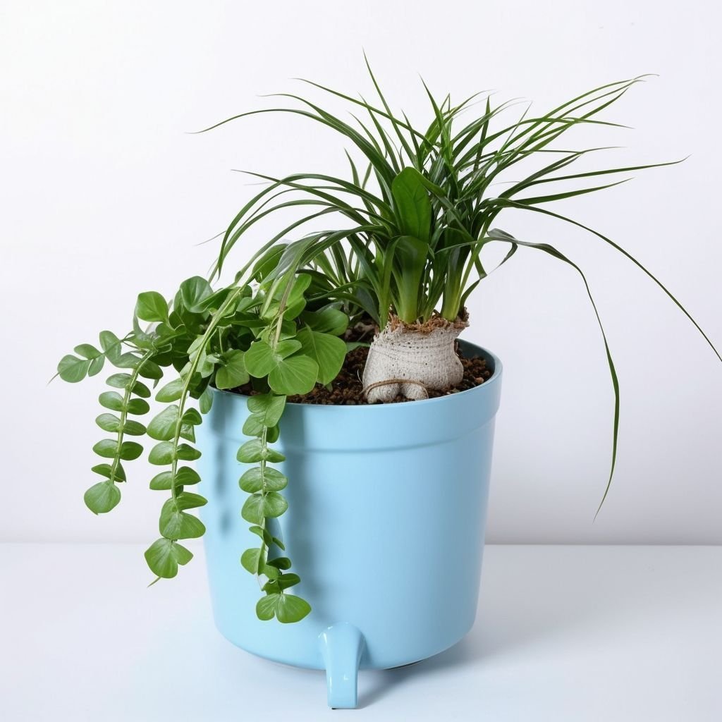 Sadzenie w niebieskiej doniczce - obrazek 3