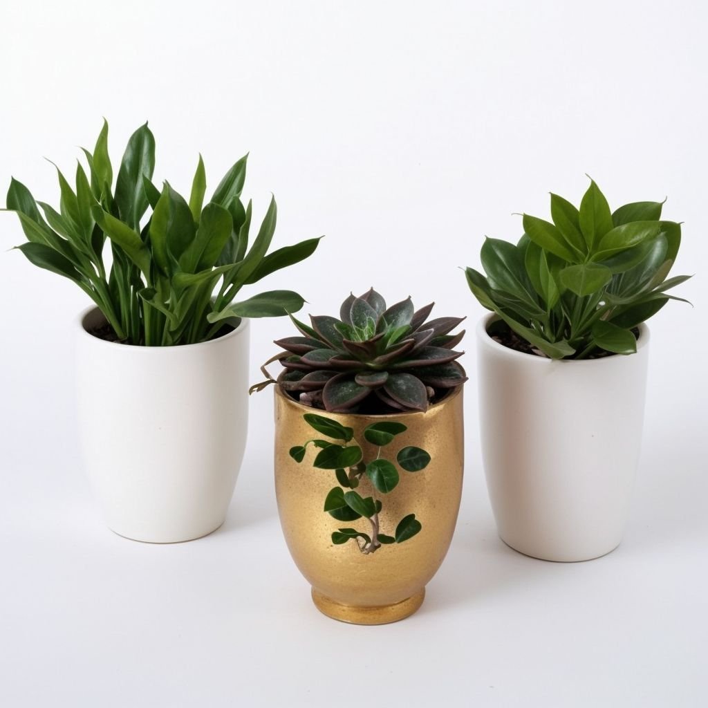 Mieszanka sukulentów w doniczce