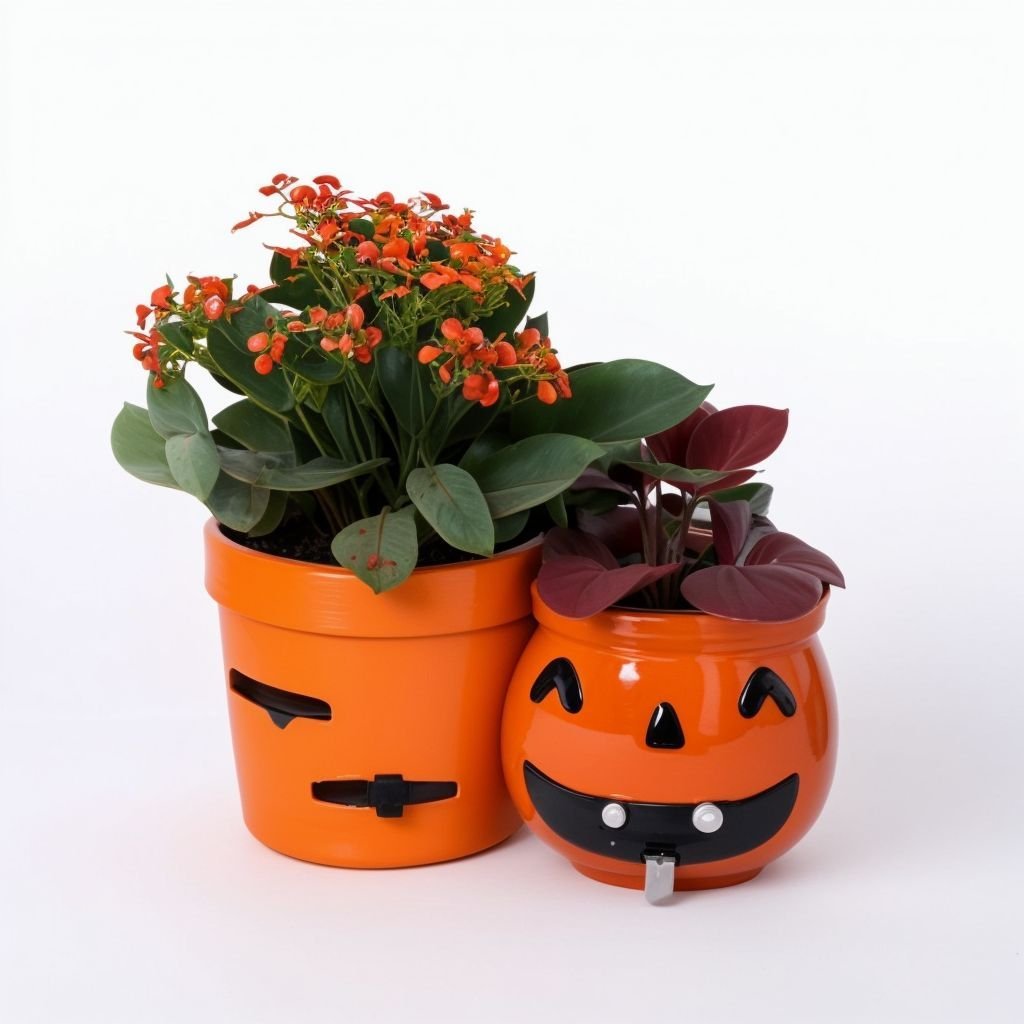 Sukulent w doniczce na Halloween - obrazek 2