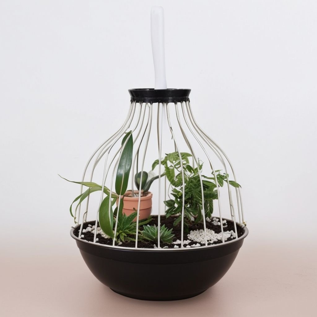 Kompozycja z roślinami "Złota Klatka"