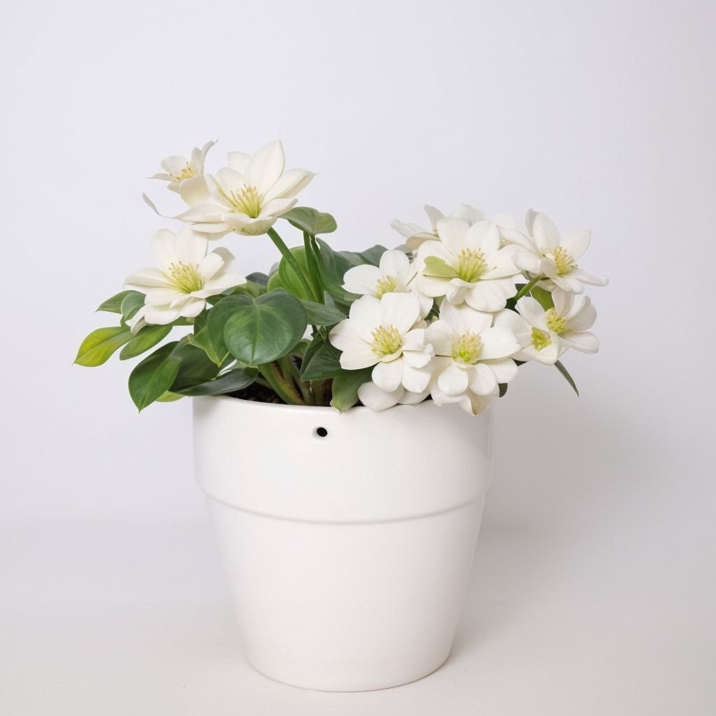 Miniaturowa orchidea w doniczce