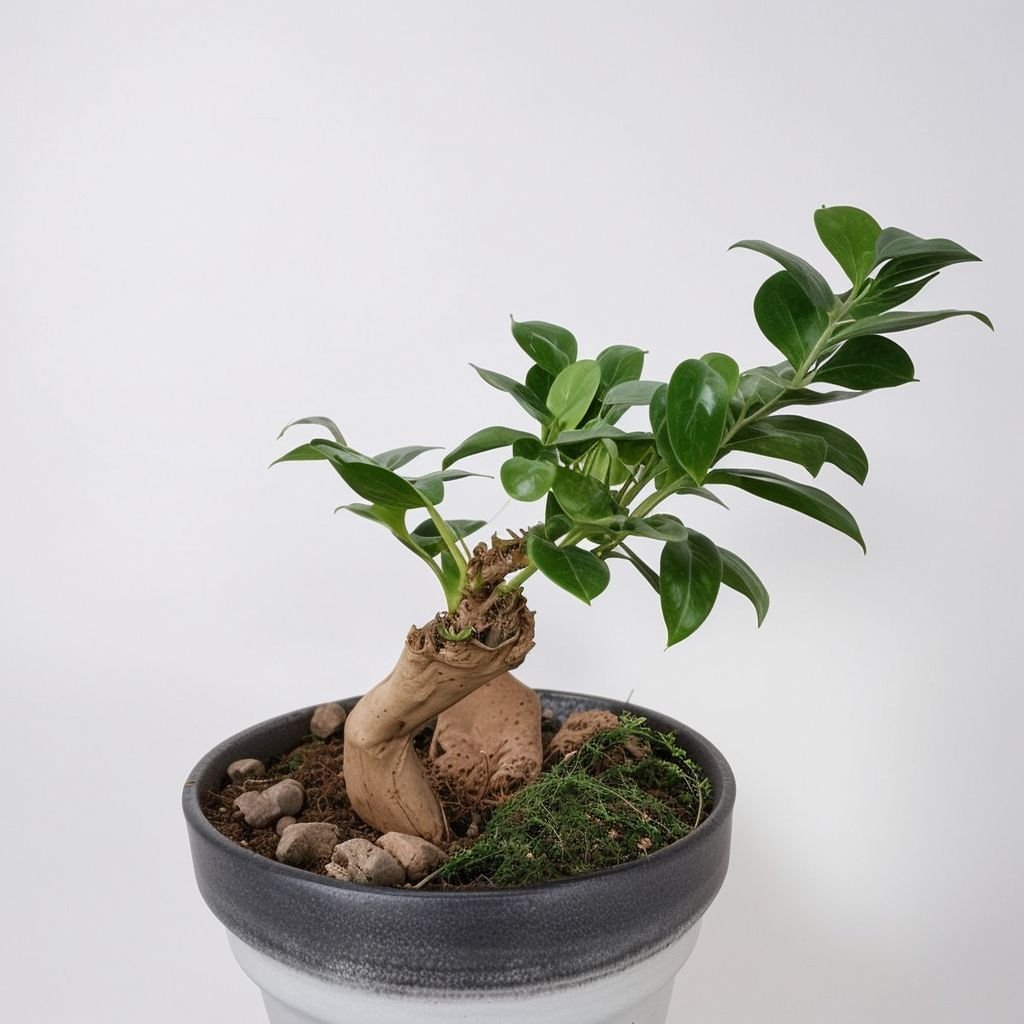 Ficus bonsai Żeń-szeń w doniczce