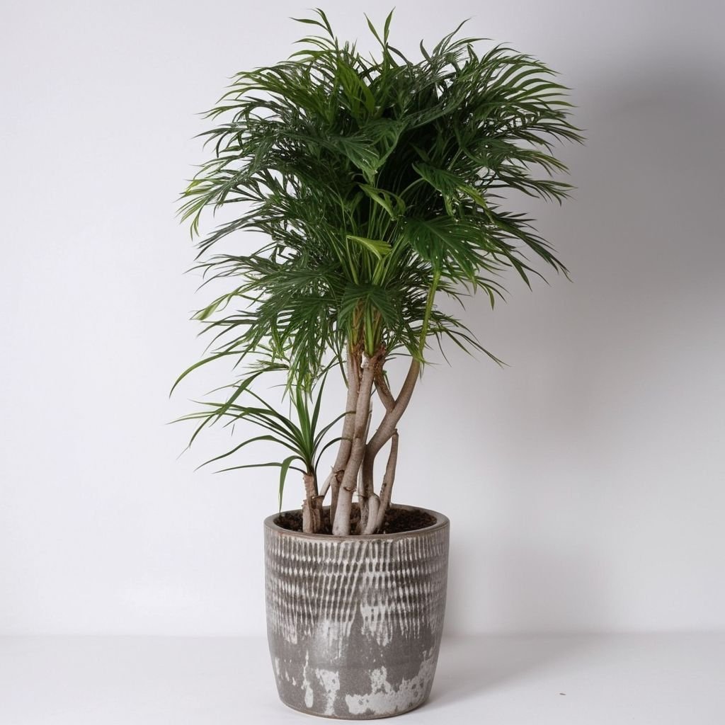 Odmiana draceny (fr. Re Anita) w doniczce