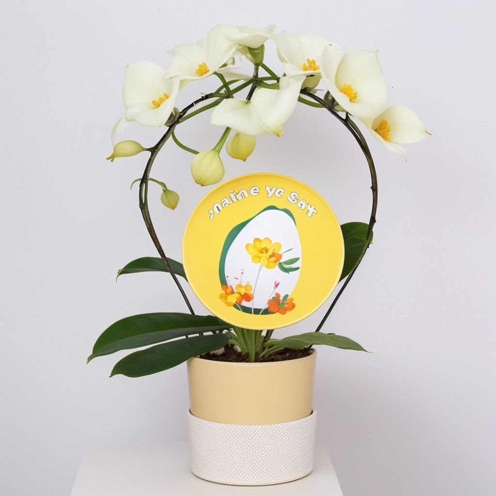 Storczyk Phalaenopsis arch w doniczce